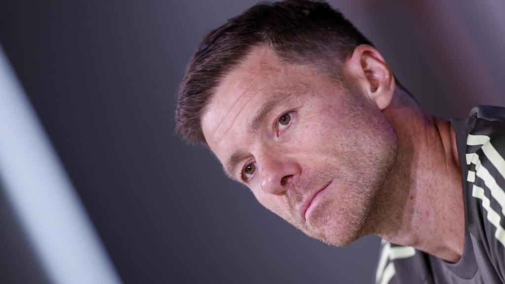 Xabi Alonso, en rueda de prensa