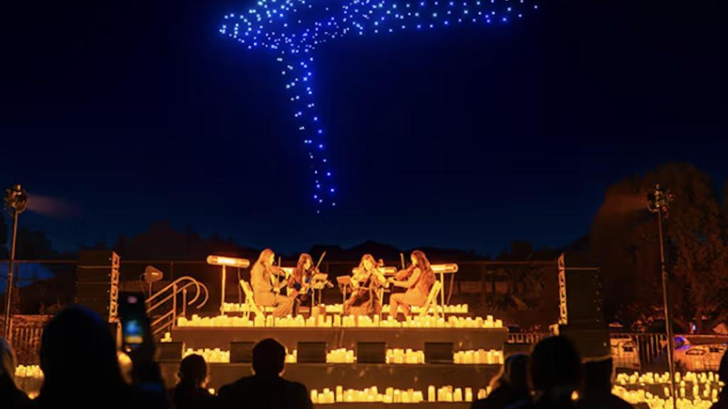 Imagen del espectáculo de DroneArt Show