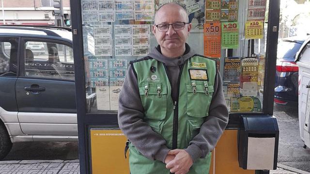 Carlos, el vendedor de la Once que ha repartido 100.000 euros en Burgos
