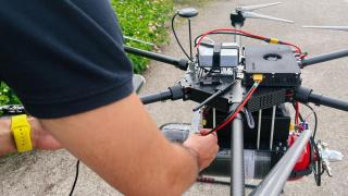 Uno de los drones impulsados por hidrógeno de Hydro Powers.