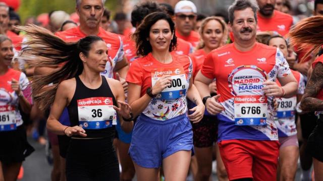 Isabel Díaz Ayuso participa en la carrera Madrid corre por Madrid.