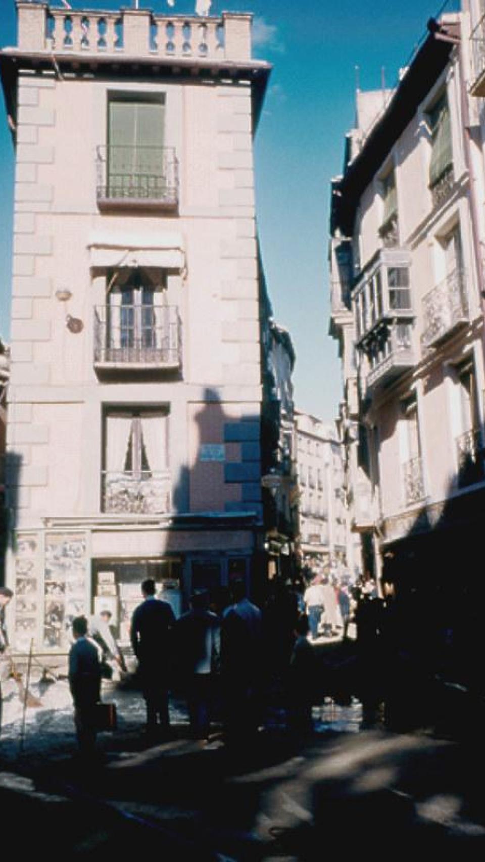 Plaza de las Cuatro Calles. Fotografía de Yakoubian Kurkjian en el otoño de 1960. Mediateca del INAH (Gobierno de México)