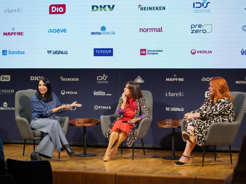 Guzmán, Izquierdo y Pulido, durante la conversación.