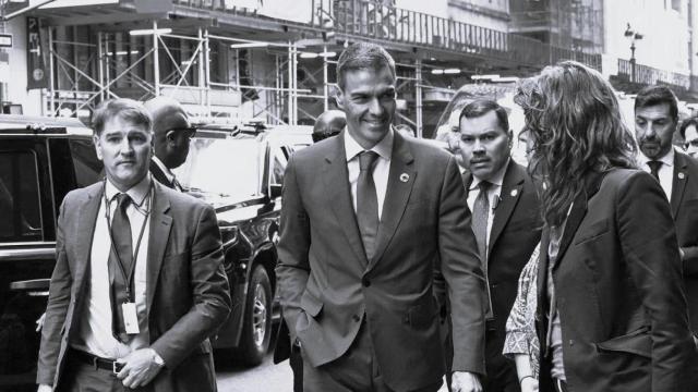 Pedro Sánchez, este lunes en Nueva York.