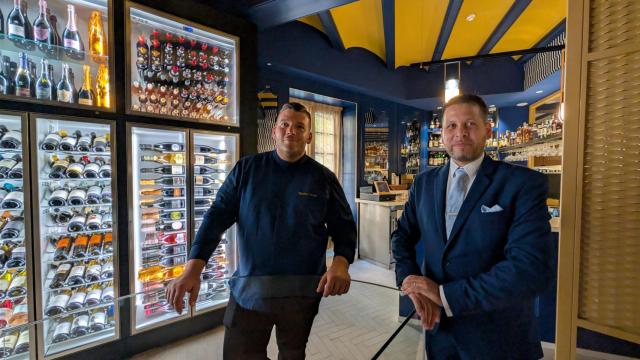 Massimo Arienti y Giovanni Mastromarino, en su nuevo restaurante.