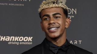 Lamine Yamal, en la gala del Balón de Oro 2025