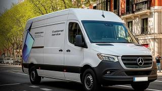 Las furgonetas eléctricas del nuevo servicio de Samsung