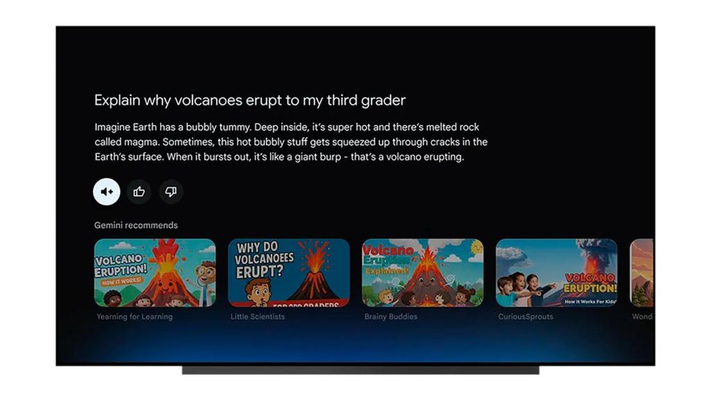 Gemini puede recibir todo tipo de consultas en Google TV