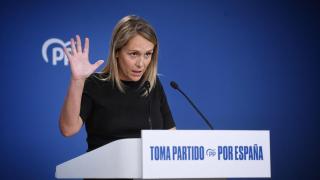 Alma Ezcurra, vicesecretaria de Coordinación Sectorial del PP, en rueda de prensa.