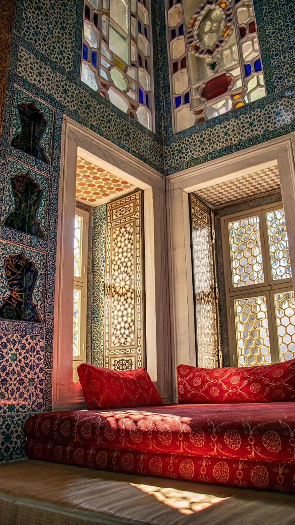 Habitación del Palacio de Topkapi, en Estambul.