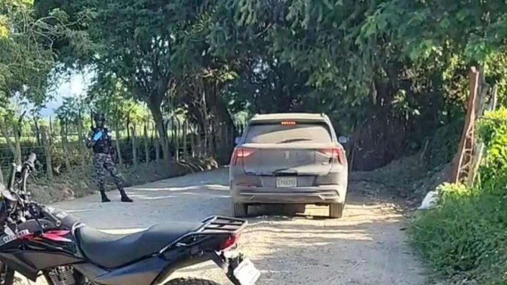 Vehículo en el que encontraron a Antonio Jiménez López.