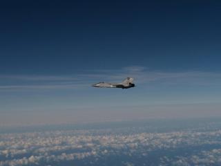 Uno de los cazas rusos mig-31 que participaron en la incursión en el espacio aéreo de Estonia