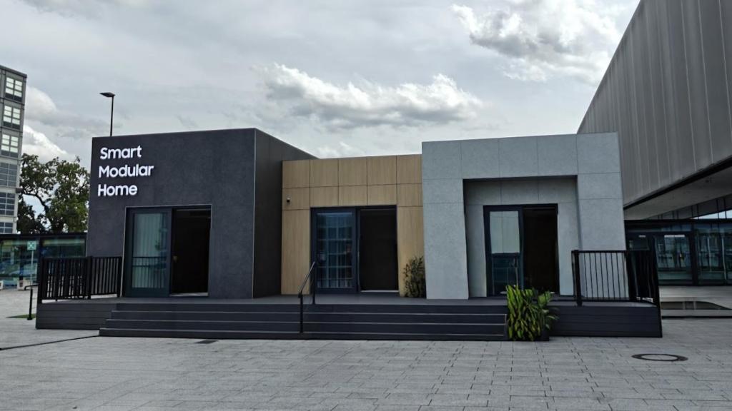 Exterior de la casa prefabricada de Samsung