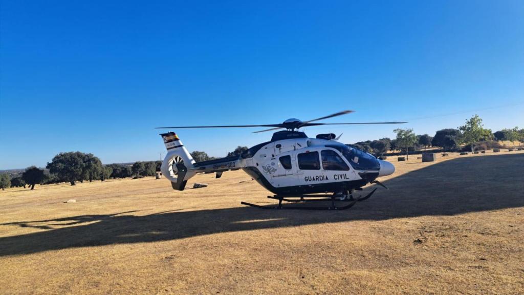 Helicóptero de la Guardia Civil en Sayago