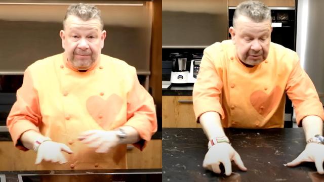 Alberto Chicote en su cocina.