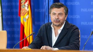 Toni Martín, en una comparecencia en el Parlamento de Andalucía.