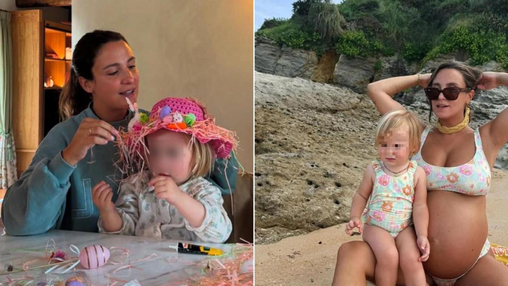 Marta Pombo con su hija mayor