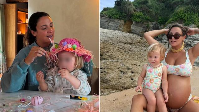 Marta Pombo con su hija mayor