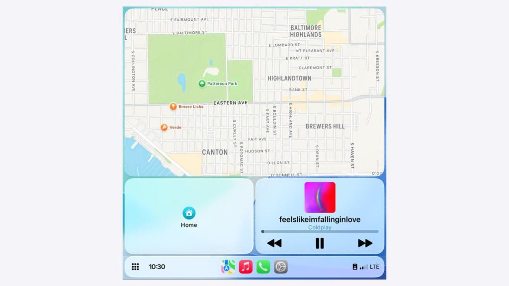 Ejemplo de interfaz aumentada.