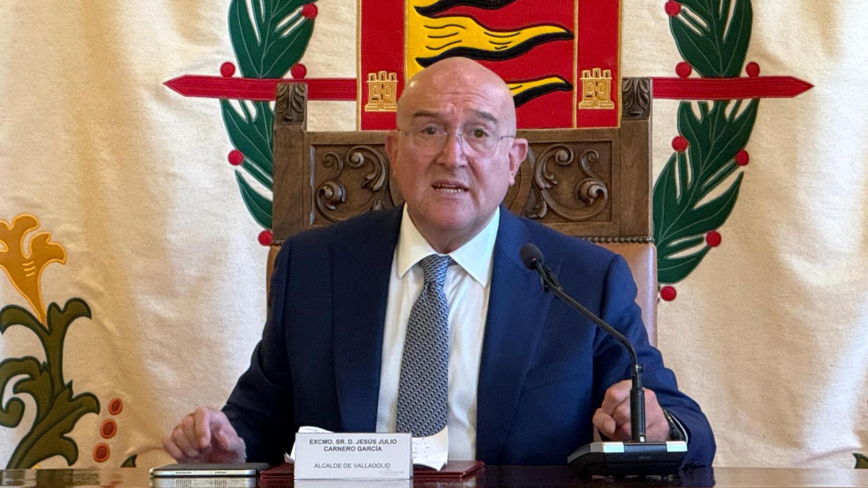 El alcalde de Valladolid, Jesús Julio Carnero, en una imagen de archivo