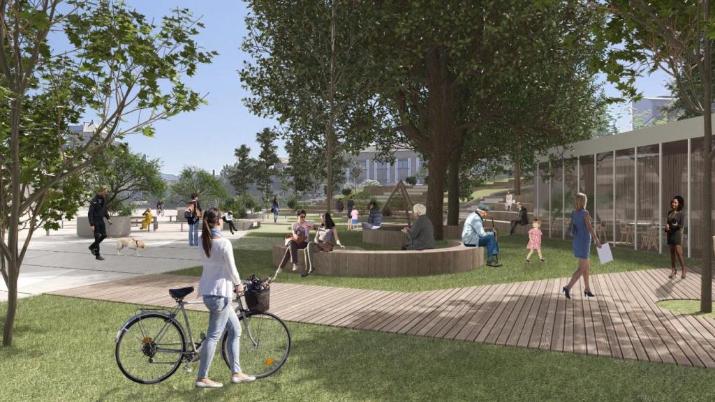 Infografía de la nueva Praza do Rei