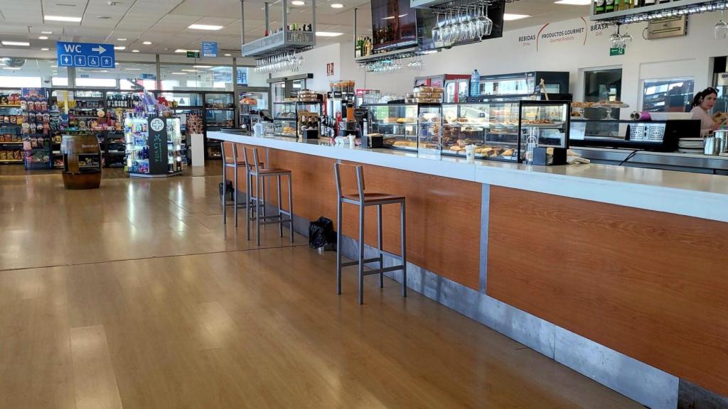 Barra del Área de Servicio 112 de Algora (Guadalajara).