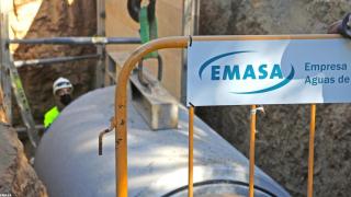 Imagen de una obra de EMASA.