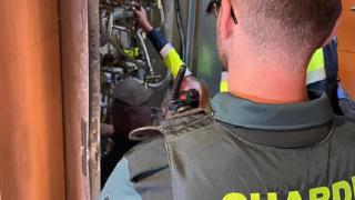 La Guardia Civil escolta a una empresa de agua en Arroyovereda