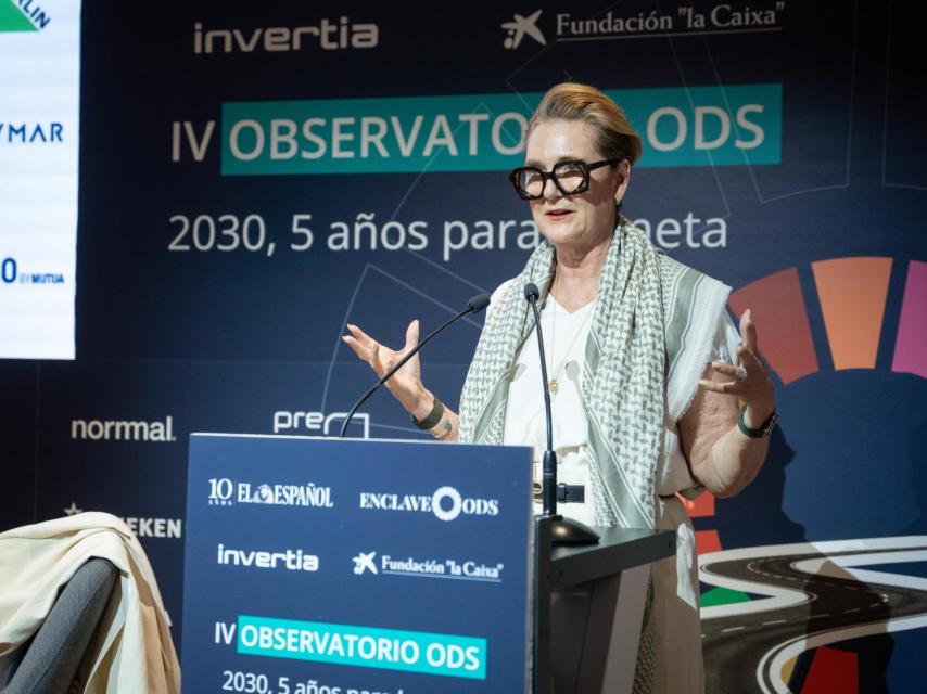 Francesca Thyssen-Bornemisza en su intervención en el IV Observatorio ODS.