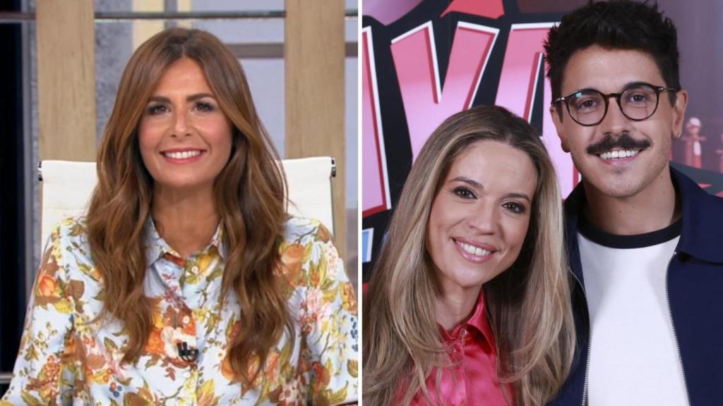 Nuria Roca, Cristina Lasvignes y Fran Ramírez, en un fotomontaje de BLUPER.