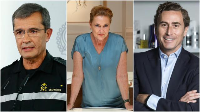 De izquierda a derecha: Francisco Javier Marcos Izquierdo, Francesca Thyssen-Bornemisza y Juan Alonso de Lomas.