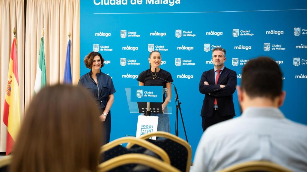 Rueda de prensa de presentación de la última modificación presupuestaria del Ayuntamiento de Málaga.