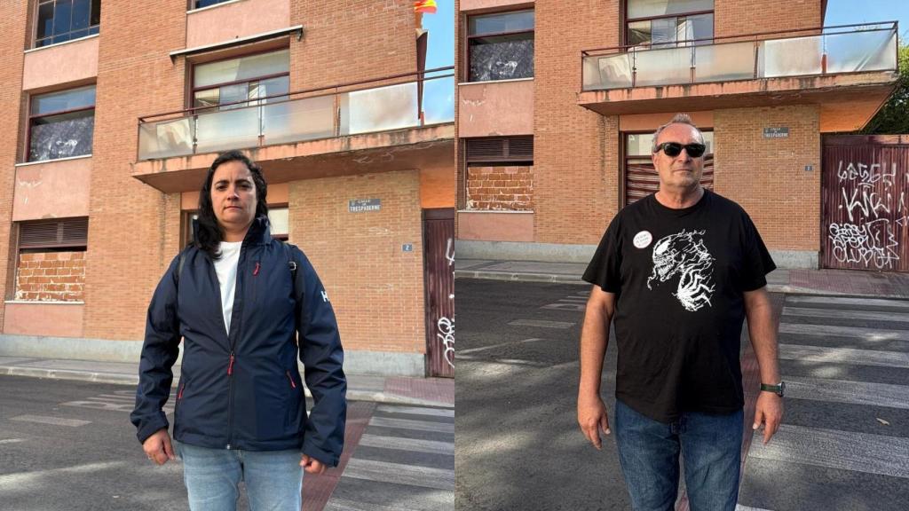 Ana Belén y Pedro, dos vecinos del barrio de Aeropuerto.