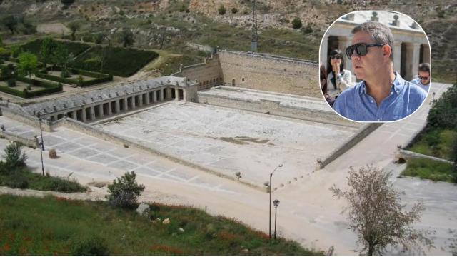 Montaje de la Fuente Grande de Ocaña y Page.