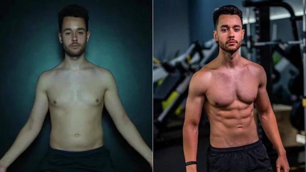 TheGrefg, antes y después de su cambio físico.