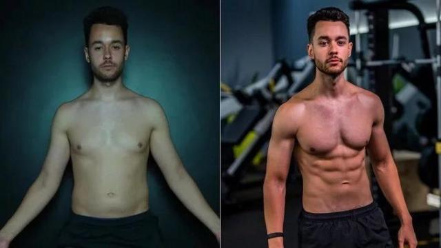 TheGrefg, antes y después de su cambio físico.