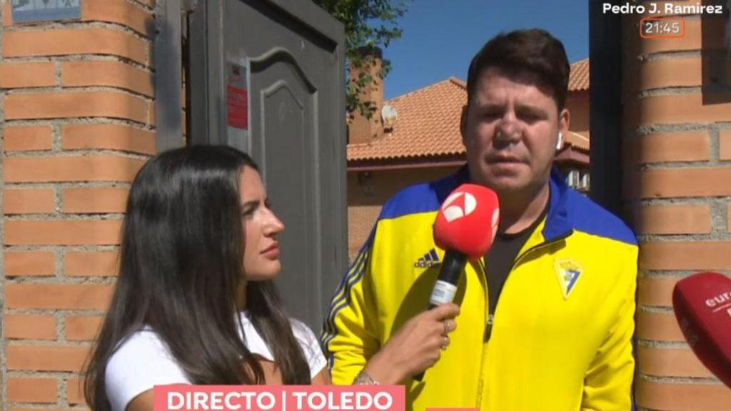 Lucas junto a Diana Higueras en 'Espejo Público'.