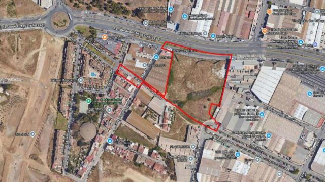 Localización de la parcela sobre la que se proyecta un hotel y viviendas.