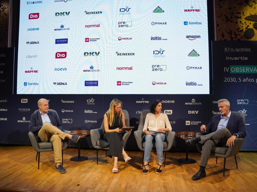 Foto durante la intervención de la mesa redonda.