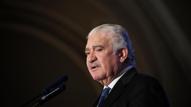 El consejero delegado de Endesa, José Bogas, durante un desayuno informativo de Nueva Economía Fórum este lunes.