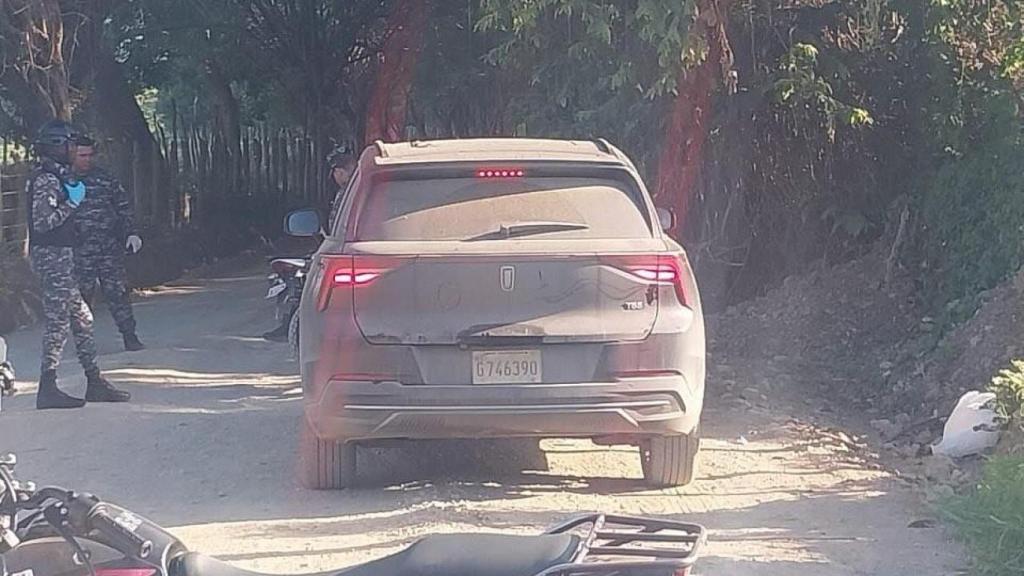 Imagen del vehículo en el que circulaba Antonio, tras ser localizado por las autoridades policiales.