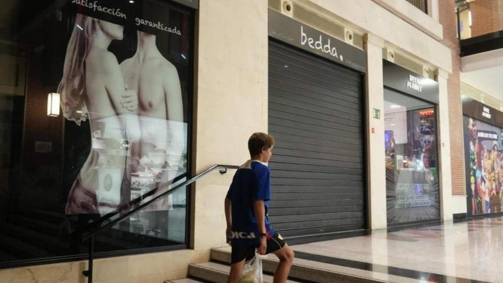 Uno de los locales de Bedda cerrados.