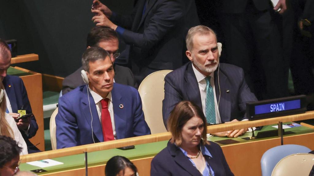 Pedro Sánchez y Felipe VI asisten este martes a la Asamblea General de Naciones Unidas.