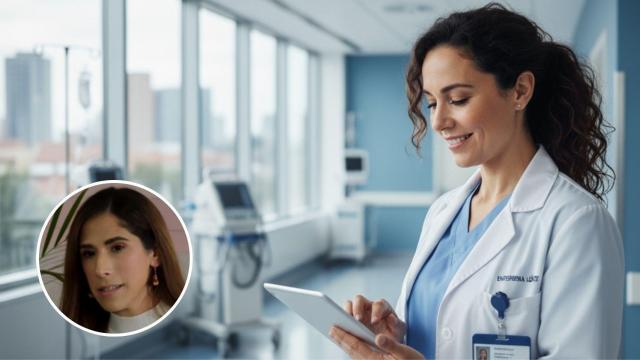 Aiza, enfermera española de 33 años, en Suiza