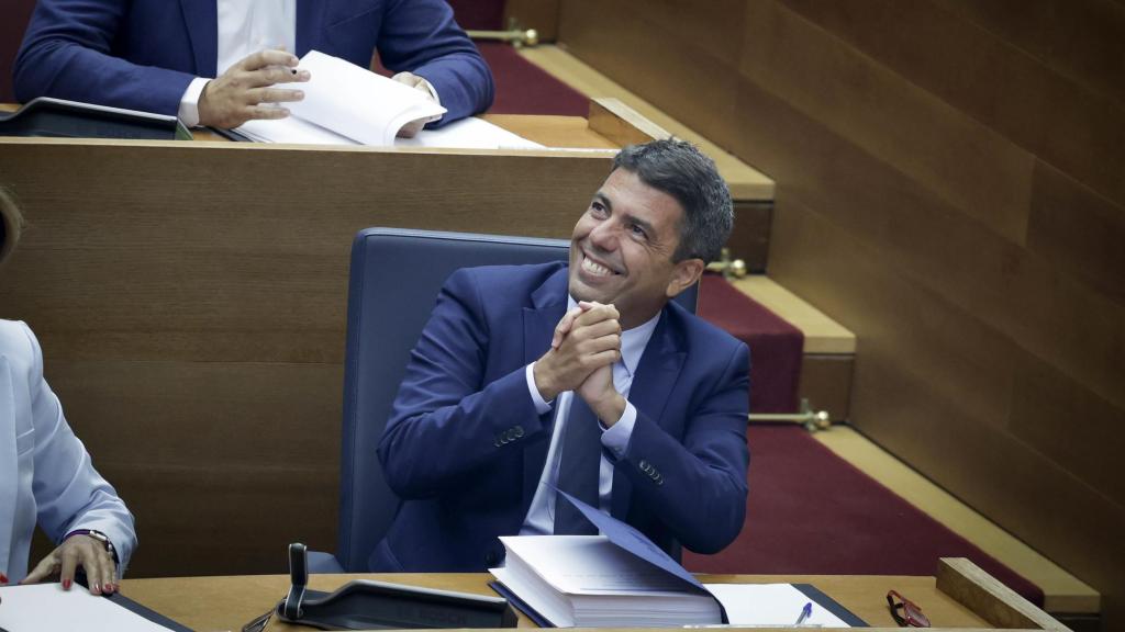 Mazón durante el Debate de Política General. José Cuéllar / Corts