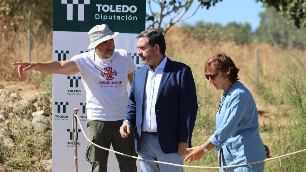 Romera visita el yacimiento de Guarrazar