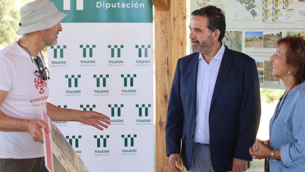 Romera visita el yacimiento de Guarrazar