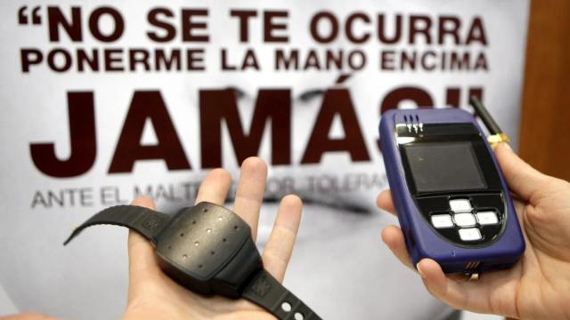 Imagen de archivo de una pulsera telemática que se utiliza en casos de violencia de género.