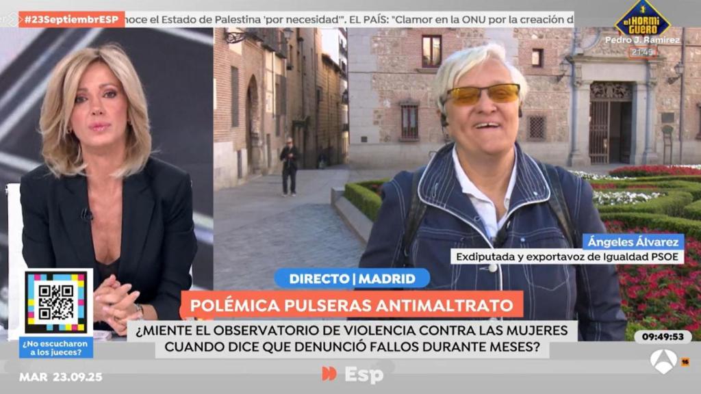 Susanna Griso y Ángeles Álvarez en 'Espejo Público'.