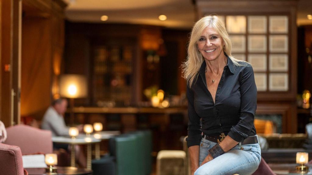 La escritora posa en el Hotel Palace de Madrid.